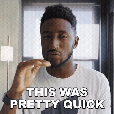 Man Saying This Was Pretty Quick GIF