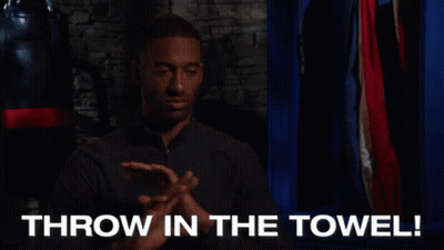 Man Saying Throw In The Towel GIF