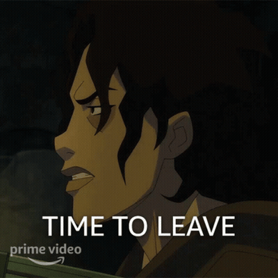 Man Saying Time To Leave GIF