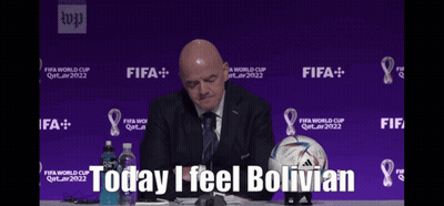 Man Saying Today I Feel Bolivian GIF