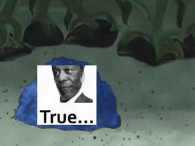 Man Saying True On Blue Object GIF