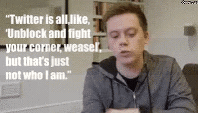 Man Saying Twitter Is About Unblock And Fight GIF