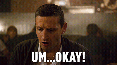 Man Saying Um Okay In Restaurant GIF