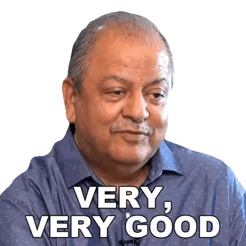 Man Saying Very Good Sticker