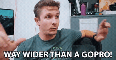 Man Saying Way Wider Than A GoPro GIF