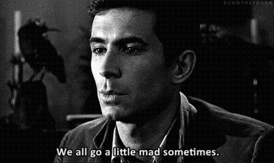Man Saying We All Go A Little Mad GIF