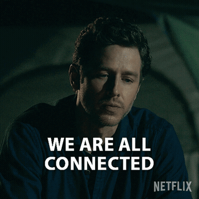 Man Saying We Are All Connected GIF