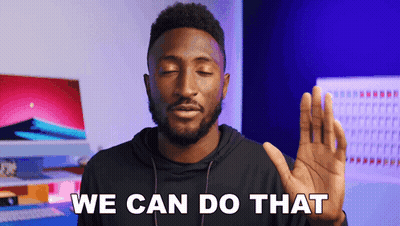 Man Saying We Can Do That With Hand Up GIF