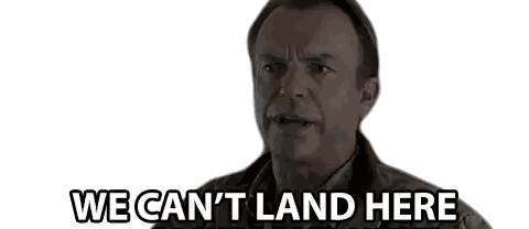 Man Saying We Can't Land Sticker