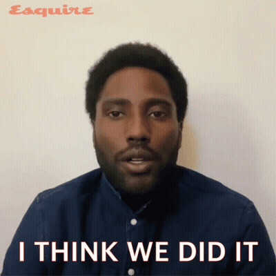 Man Saying We Did It In Front Of Esquire GIF