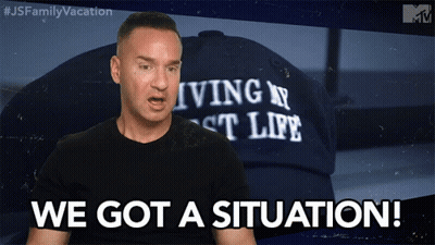Man Saying We Got A Situation GIF