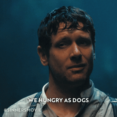 Man Saying We Hungry Like Dogs GIF