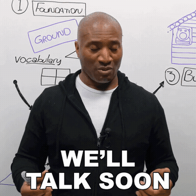 Man Saying We'll Talk Soon GIF