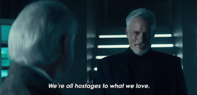 Man Saying We're All Hostages To Love GIF