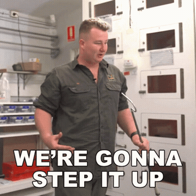Man Saying We're Gonna Step It Up GIF