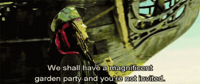 Man Saying We Shall Have A Magnificent Garden Party Not Invited GIF