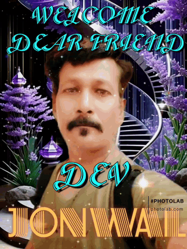 Man Saying Welcome Dear Friend