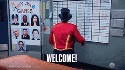 Man Saying Welcome To The Team Meme GIF