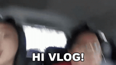 Man Saying Welcome To The Vlog With Funny Face GIF