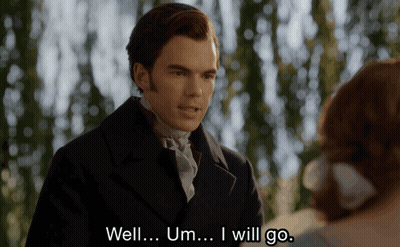 Man Saying Well Um I Will Go In Front Of Woman GIF