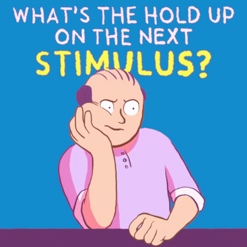 Man Saying What's The Hold Up On The Next Stimulus GIF