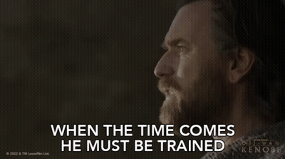 Man Saying When The Time Comes He Must Be Trained GIF