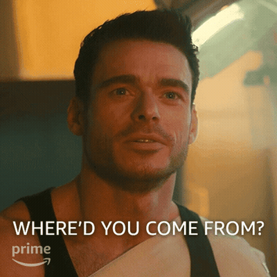 Man Saying Where'd You Come From GIF
