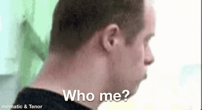 Man Saying Who Me GIF