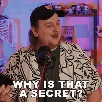 Man Saying Why Is That Secret Into Microphone GIF