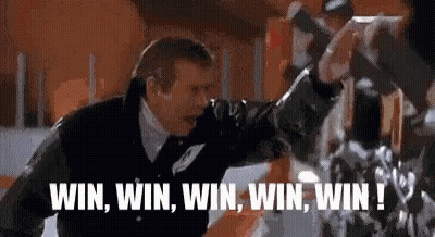 Man Saying Win Win Win Win GIF