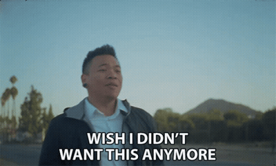 Man Saying Wish I Didn't Want This Anymore GIF