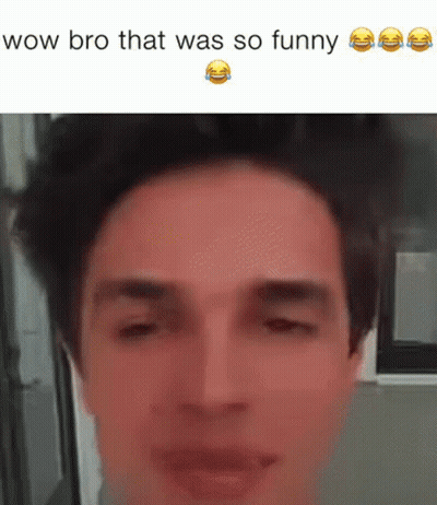 Man Saying Wow Bro That Was So Funny GIF