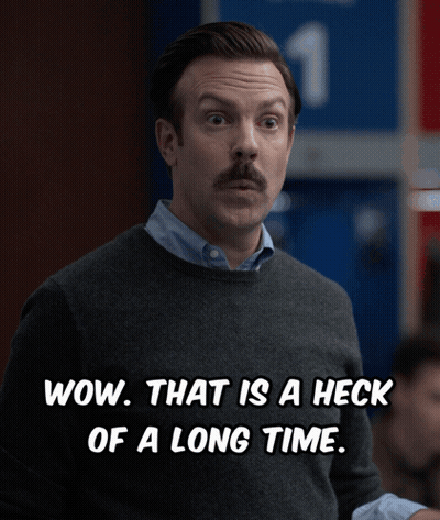 Man Saying Wow Heck Of A Long Time GIF