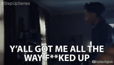 Man Saying Y'all Got Me All The Way F*ked Up GIF