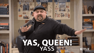 Man Saying Yas Queen Yass Netflix Poster GIF