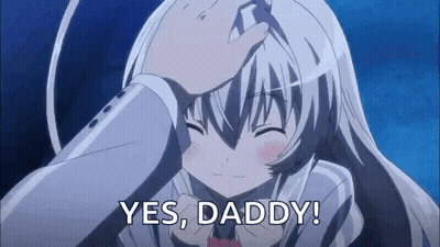 Man Saying Yes Daddy To Girl GIF