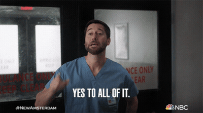 Man Saying Yes In Front Of Ambulance Door GIF