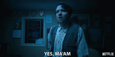 Man Saying Yes Ma Am GIF