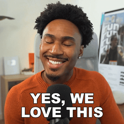 Man Saying Yes We Love This While Smiling GIF