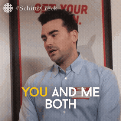 Man Saying You And Me Both GIF