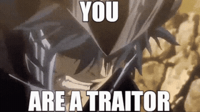 Man Saying You Are A Traitor GIF
