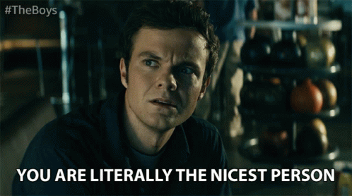 Man Saying You Are Nicest Person GIF