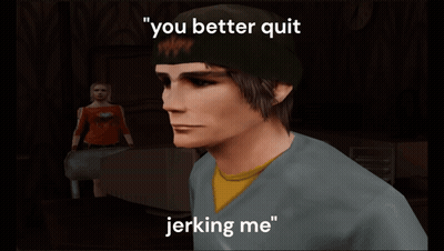Man Saying You Better Quit Jerking Me GIF