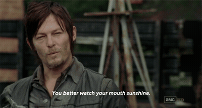 Man Saying You Better Watch Your Mouth Sunshine GIF