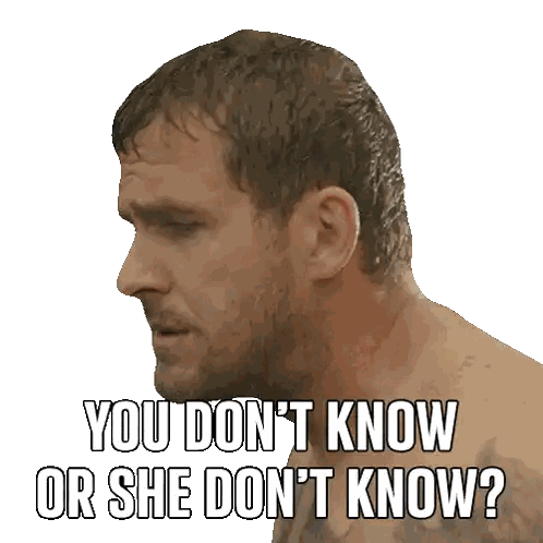 Man Saying You Don't Know Sticker