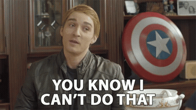 Man Saying You Know I Can't Do That With Captain America Shield GIF