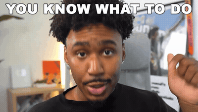 Man Saying You Know What To Do While Pointing GIF