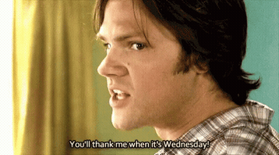 Man Saying You'll Thank Me When It's Wednesday GIF