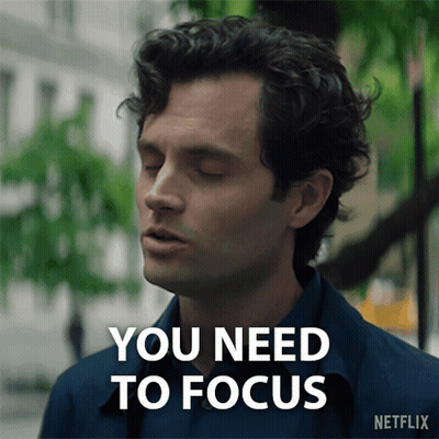Man Saying You Need To Focus Netflix Advertisement GIF