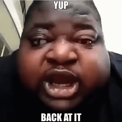 Man Saying Yup Back At It GIF